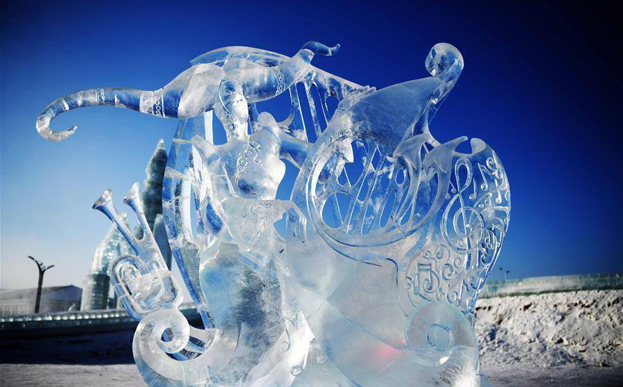 Mongolia wins at 33rd Harbin international ice sculpture contest 