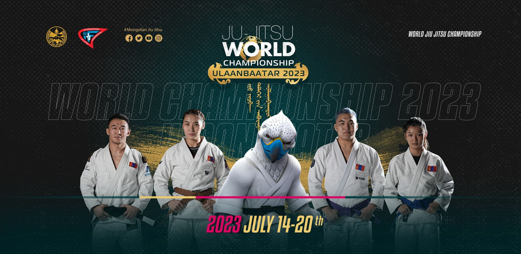 Two Mongolian jiu jitsu wrestlers become world champions