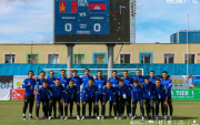 The national football team of Mongolia won the national team of Cambodia