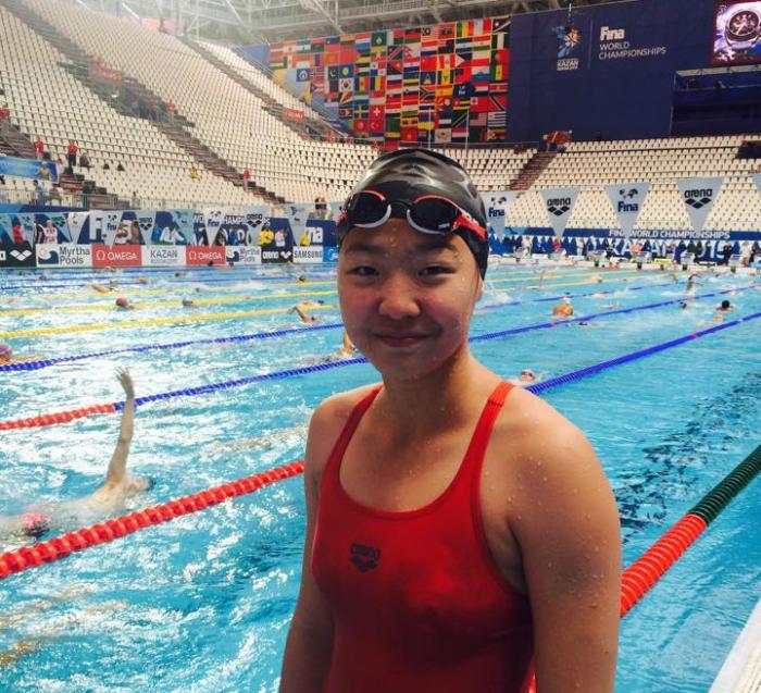 Swimmer B.Enkhhuslen - new record - News.MN