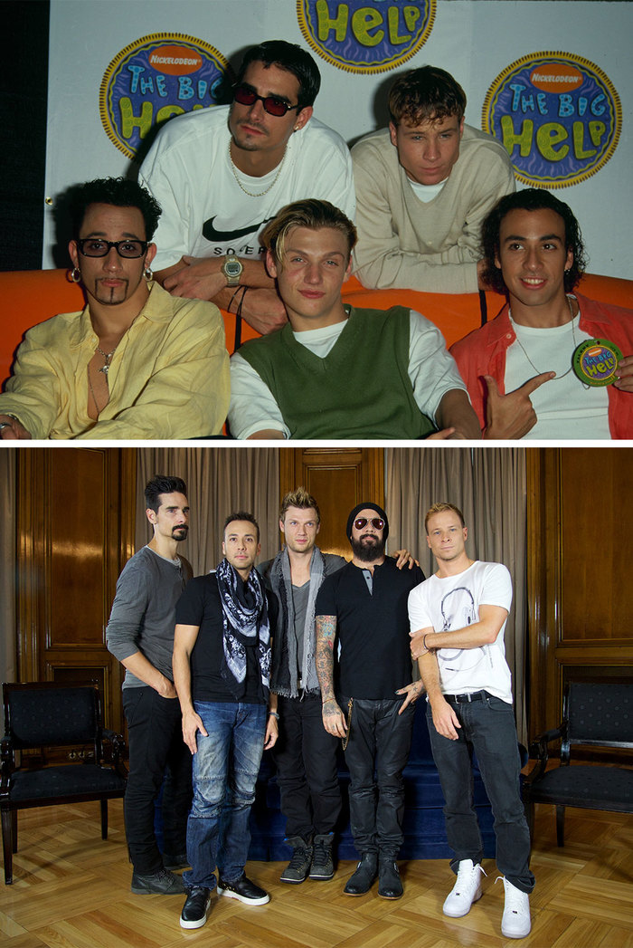 “Backstreet Boys” хамтлаг 1990 онд ба өнөө цагт.
