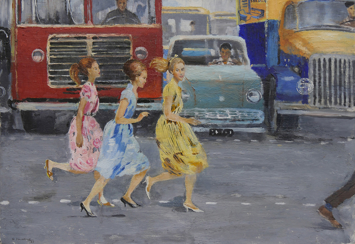 “Гудамжийн гүйн гарч байгаа нь”, Юрий Пименов, 1963