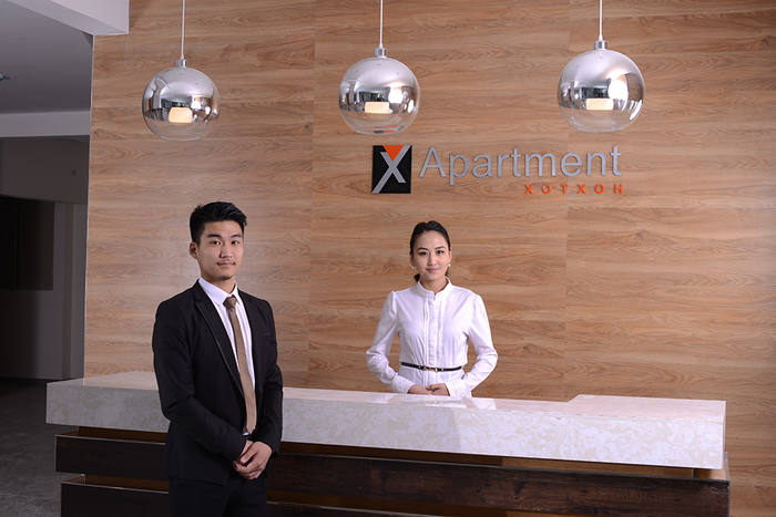 Залуусын хотхон “X APARTMENT”-ын Таныг угтах хэсэг