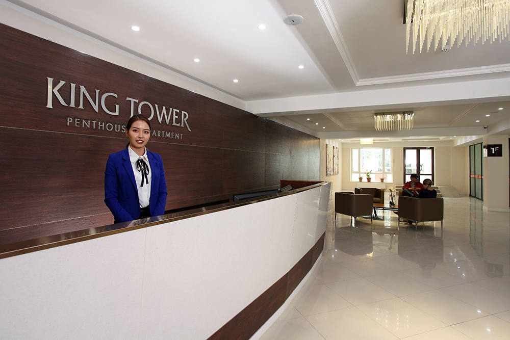 Luxury King tower Apartment-ын хүлээн авах хэсэг
