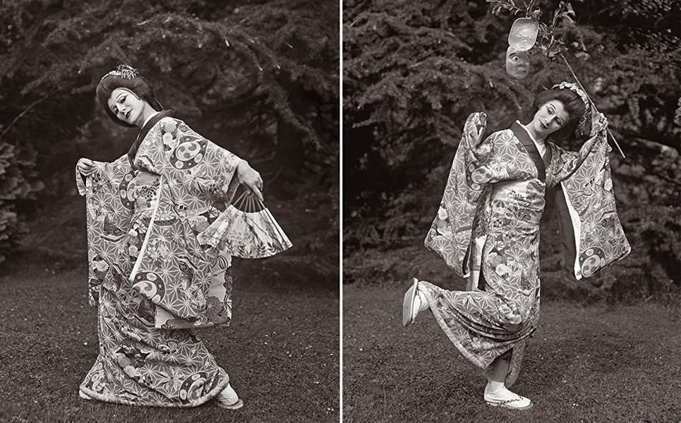 Анна Павлова ганцаарчилсан япон бүжгийн сургуулилалтын үеэр