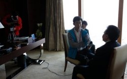 Хятад улсын төв телевизэд ярилцлага өгөв