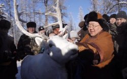 Монгол Улсын Ерөнхийлөгч Цаатан айлд зочлов