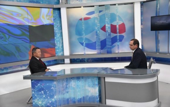 ОХУ-ын “Вместе-РФ” телевизэд ярилцлага өгөв