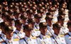 Soldiers march during a military parade marking the 70th anniversary of North Korea's foundation in Pyongyang