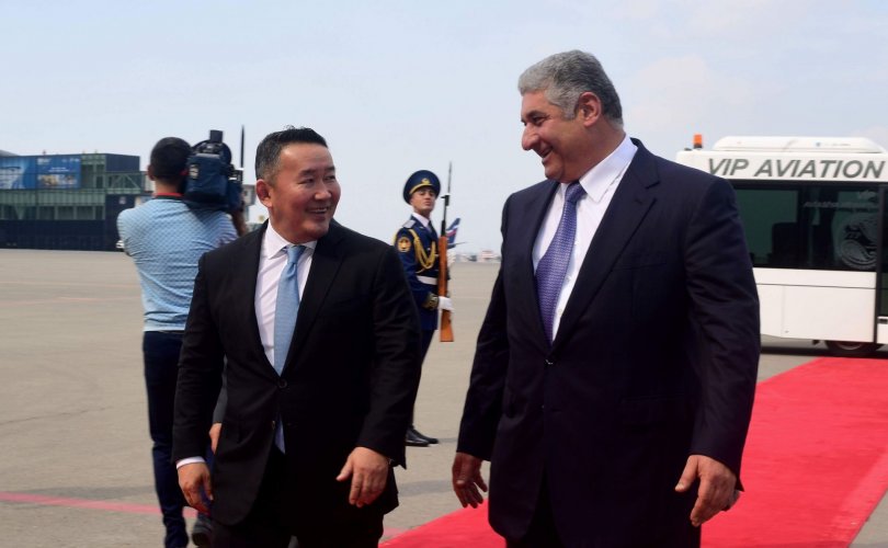 Монгол Улсын Ерөнхийлөгч Х.Баттулга Азербайжан улсад айлчилж байна