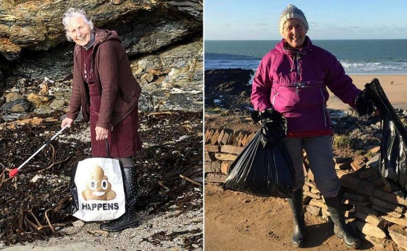 70 настай эмээ нэг жилийн дотор 52  далайн эргийг цэвэрлэжээ