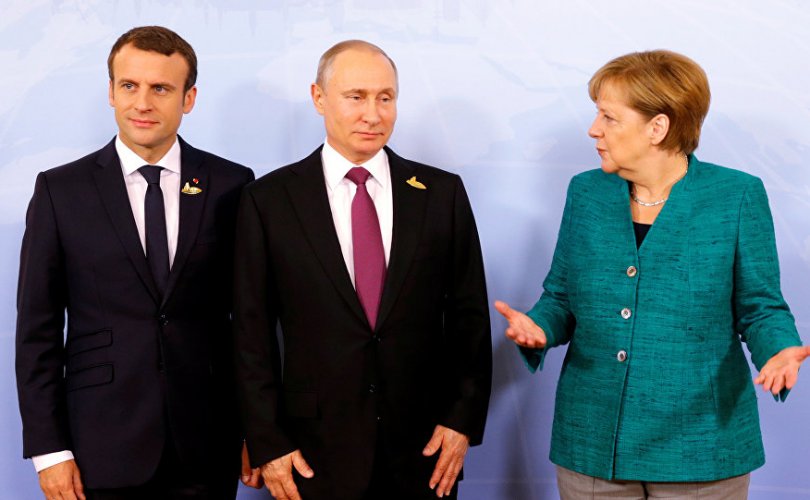 Путин, Меркель, Макрон нар утсаар ярьжээ