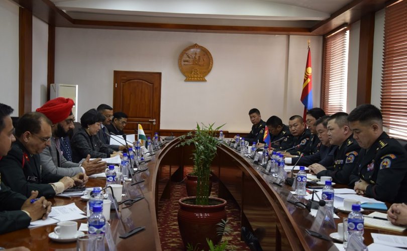Монгол Улс, Энэтхэг улсын Батлан хамгаалах яам хоорондын уулзалт болж байна