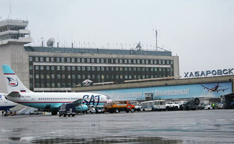 Хабаровск, Японы хооронд агаарын нислэгийн чөлөөт орон зай үйлчилнэ