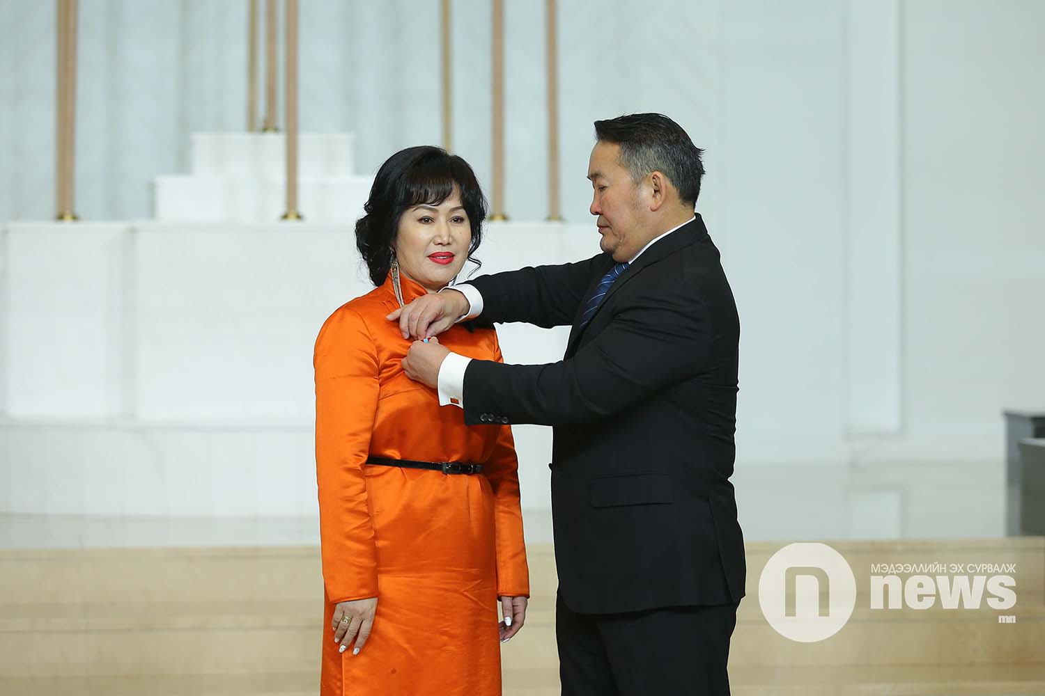 Монгол Улсын Ерөнхийлөгчийн зарлигаар Төрийн дээд одон, медаль гардуулах ёслол (10)
