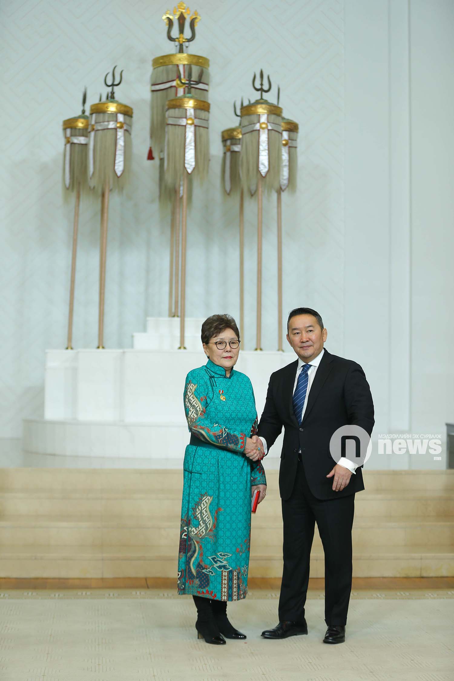 Монгол Улсын Ерөнхийлөгчийн зарлигаар Төрийн дээд одон, медаль гардуулах ёслол (23)