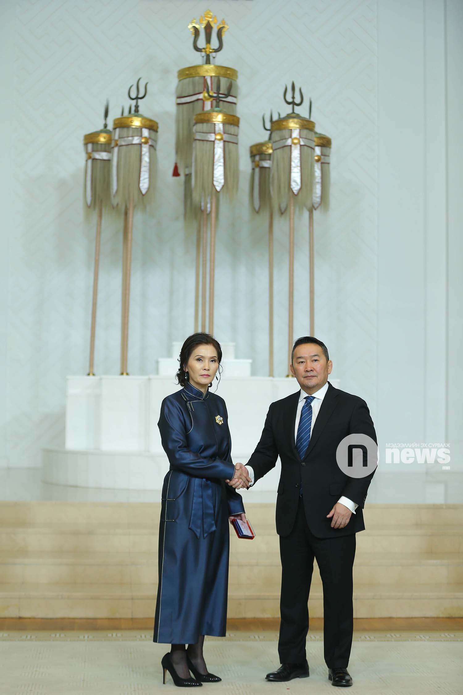 Монгол Улсын Ерөнхийлөгчийн зарлигаар Төрийн дээд одон, медаль гардуулах ёслол (30)