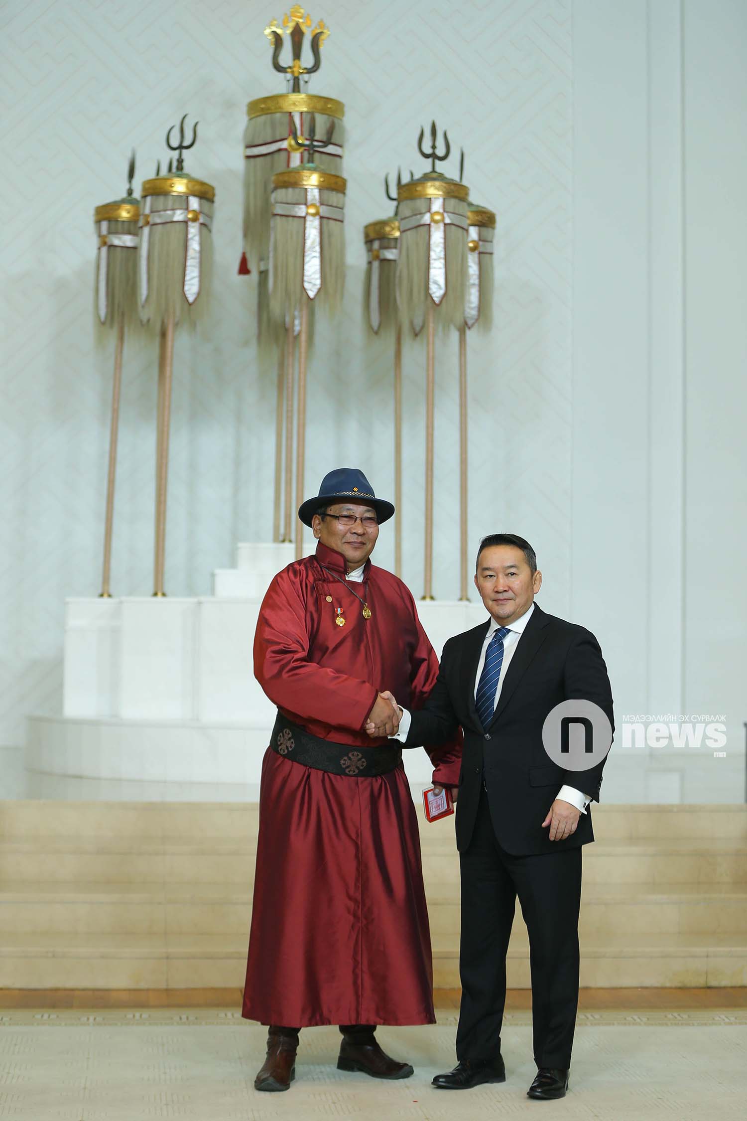 Монгол Улсын Ерөнхийлөгчийн зарлигаар Төрийн дээд одон, медаль гардуулах ёслол (7)