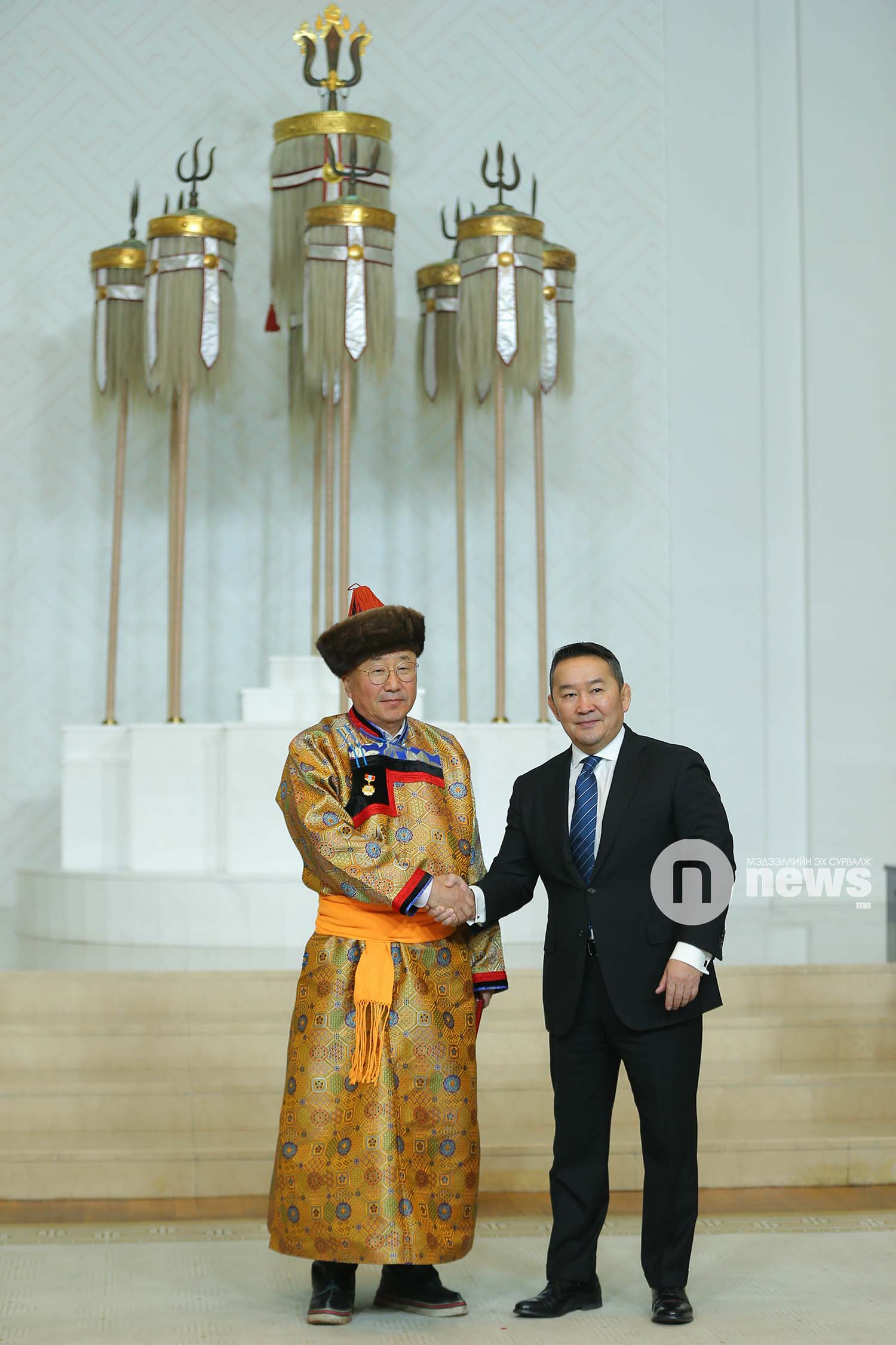 Монгол Улсын Ерөнхийлөгчийн зарлигаар Төрийн дээд одон, медаль гардуулах ёслол (9)