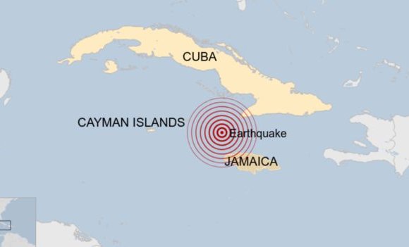 Карибын тэнгист 7.7 магнитудын газар хөдөлж, цунами болох дөхжээ