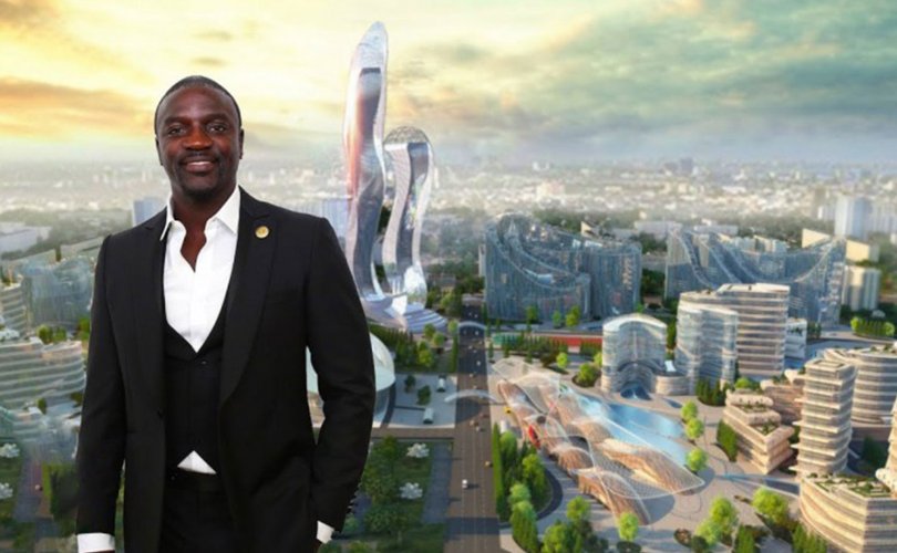 Дуучин Akon өөрийн нэрээр хот байгуулна