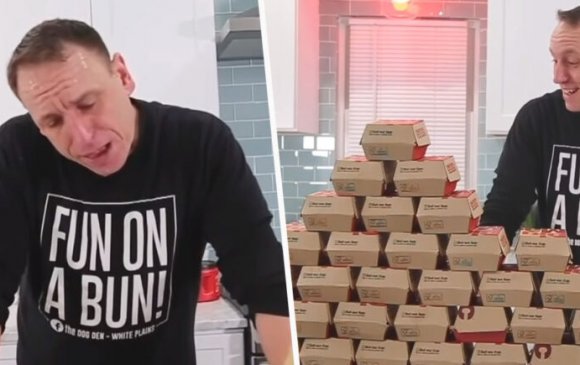 32 ширхэг бургер нэг дор идэж дэлхийн рекорд тогтоожээ