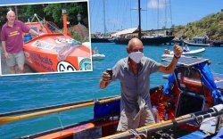 72 настай Британийн иргэн сэлүүрт завиар Атлантын далайг туулжээ