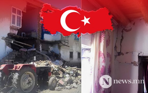Туркт хүчтэй газар хөдөлж, таван хүн гэмтжээ
