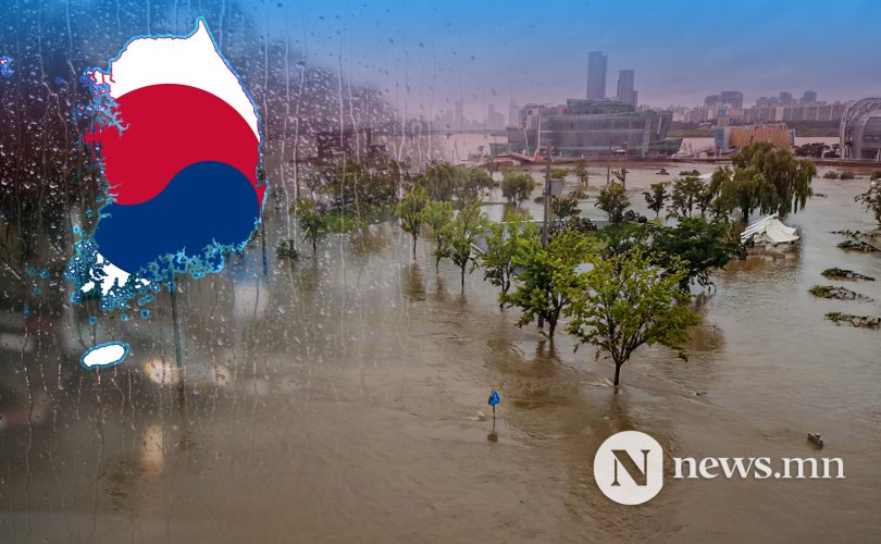Өмнөд Солонгост 49 хоног тасралтгүй бороо оров