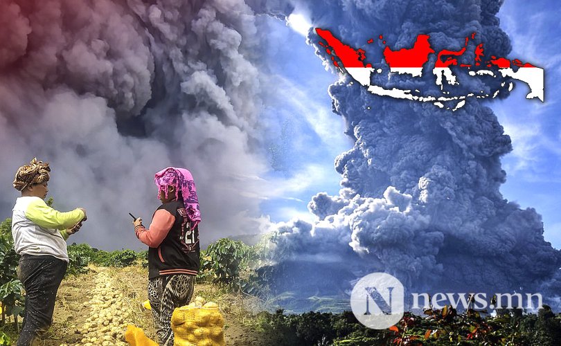 Видео: Индонезийн Синабунг галт уул оргилжээ