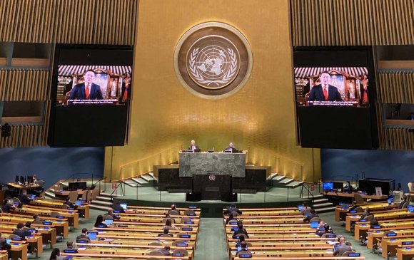 Ерөнхийлөгч НҮБ-ын Ерөнхий Ассамблейн 75 дугаар чуулганд үг хэллээ