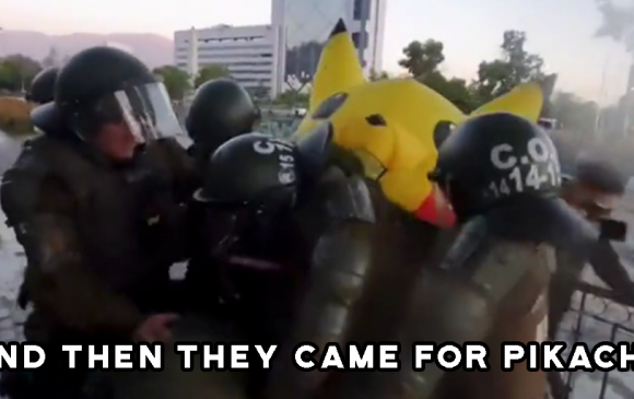 Чилийн цагдаа нар эсэргүү Пикачүг баривчилжээ