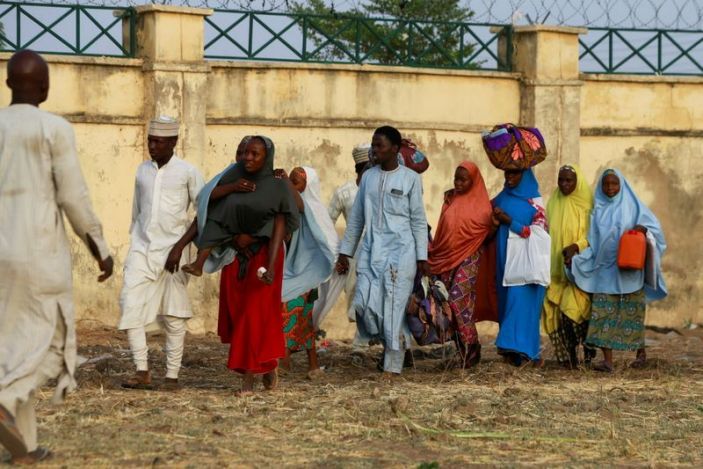 Arrival of the rescued JSS Jangebe schoolgirls in Jangebe