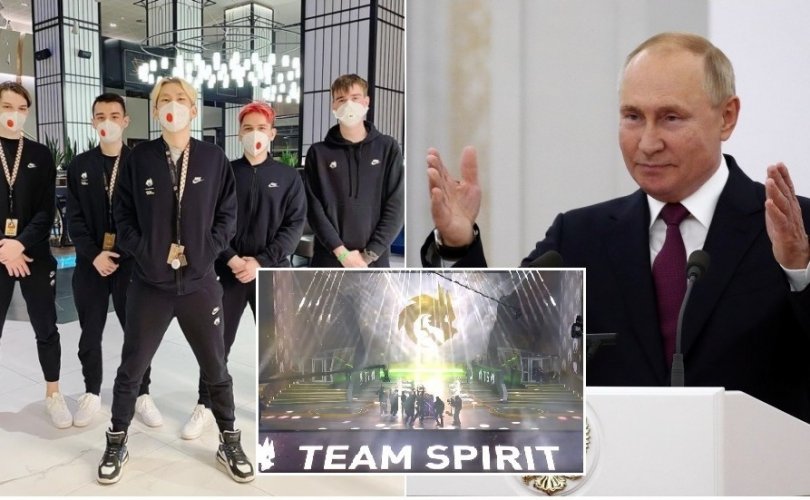 Путин "TI"-д түрүүлсэн "Spirit" багт баяр хүргэжээ
