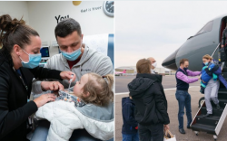 Хорт хавдартай 4 хүүхдийг Украинаас АНУ-д авчирчээ