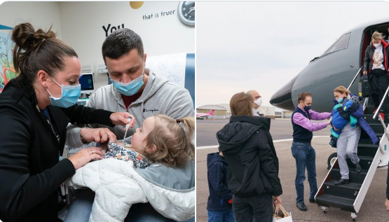 Хорт хавдартай 4 хүүхдийг Украинаас АНУ-д авчирчээ