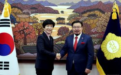 УИХ-ын дарга Г.Занданшатар БНСУ-ын Үндэсний Ассамблейн дэд дарга Ким Ён Жү-тэй уулзлаа
