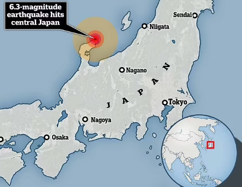 Японд 6.3 магнитудын хүчтэй газар хөдлөв