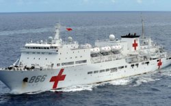 Хятад цэргийн эмнэлгийн хөлгөө Номхон далай руу илгээв