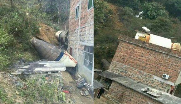 Хятадын пуужин хөөргөгч айлын байшингийн ойролцоо унажээ