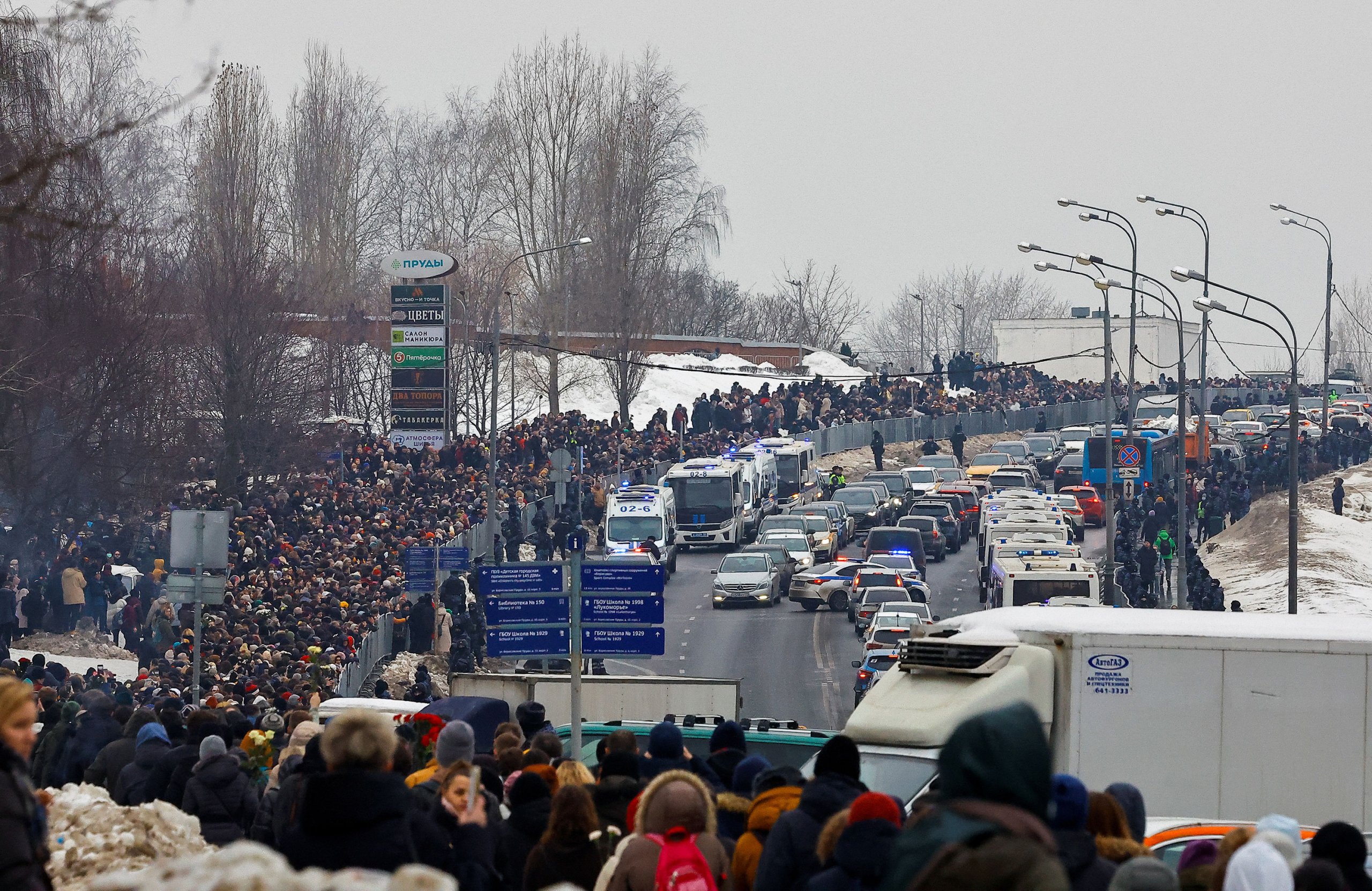 Funeral of Russian opposition leader Alexei Navalny