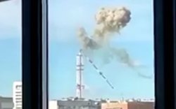 Харьковын телевизийн цамхаг пуужингийн цохилтод өртжээ
