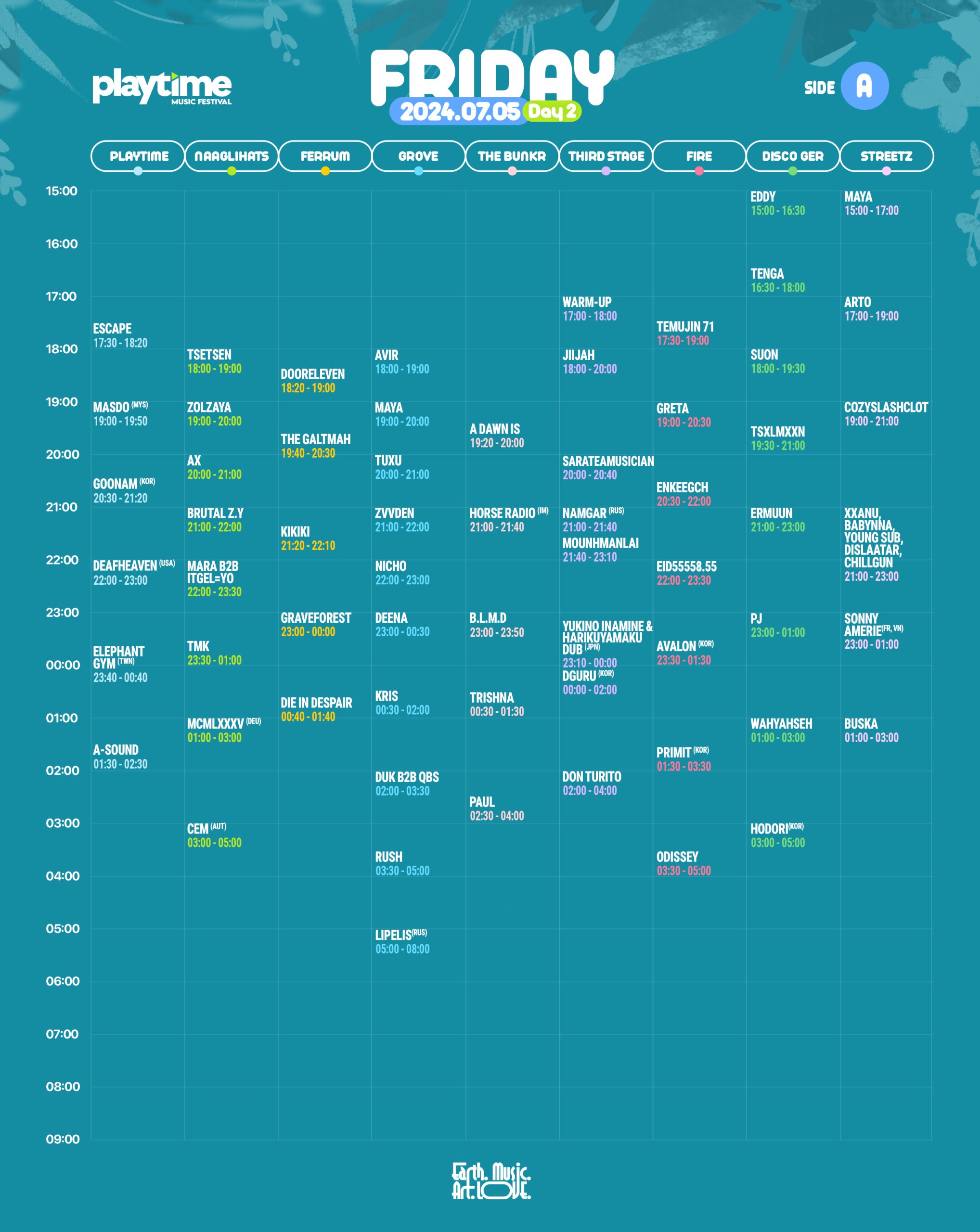 Schedule Day 2A