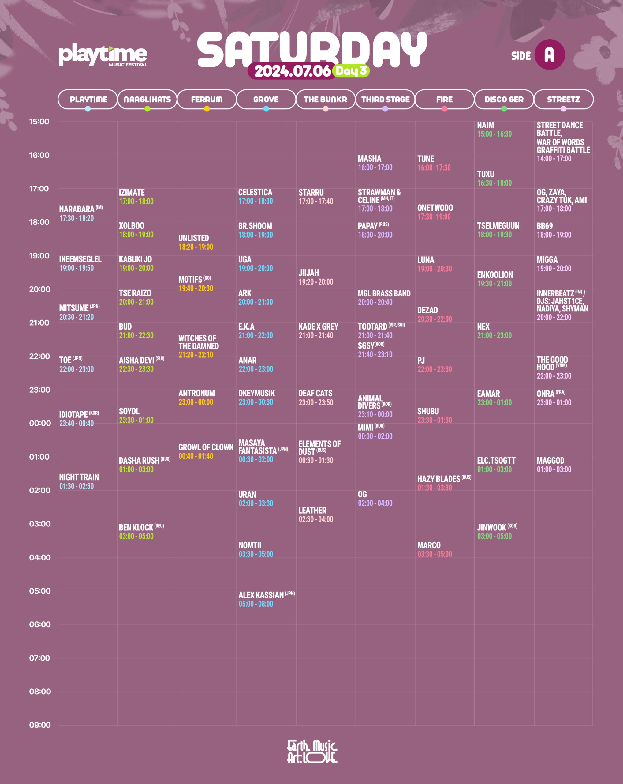 Schedule Day 3A