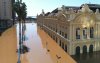 A drone view of the flooded area around the market in Porto Alegre