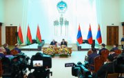 Монгол Улсын Ерөнхийлөгч У.Хүрэлсүх, БНБУ-ын Ерөнхийлөгч А.Г.Лукашенко нар мэдээлэл хийлээ