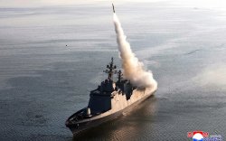 Хойд Солонгос: Шинэ сөнөөгч хөлгийнхөө зэвсгийн системийг туршив
