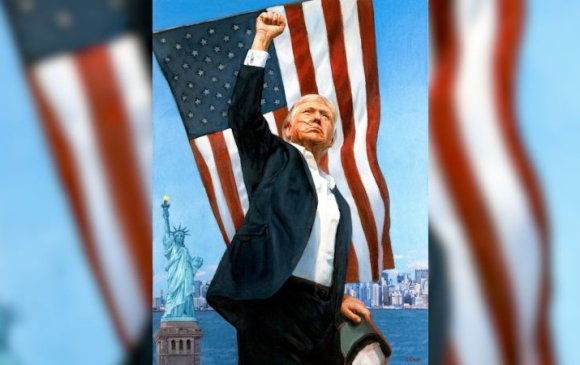Кремлиэс Трампад бэлэглэсэн хөрөг зургийг нийтэд дэлгэв
