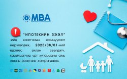 Ипотекийн зээлийн даатгалын зохицуулалтад өөрчлөлт орно