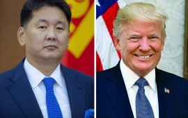 Ерөнхийлөгч У.Хүрэлсүхэд АНУ-ын Ерөнхийлөгч Д.Трамп баяр наадмын мэндчилгээ ирүүллээ